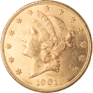 1901 Gold $20 Liberty Head          BL58 Main Image