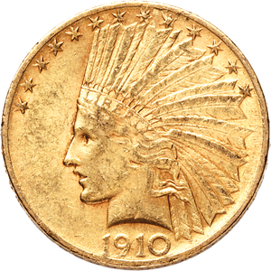 1910 Indian Head $10 Gold Main Image