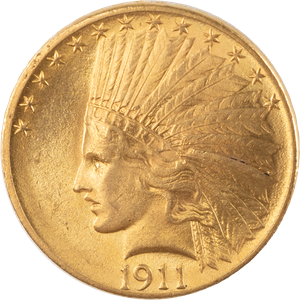 1911 Indian Head $10 Gold Piece Main Image
