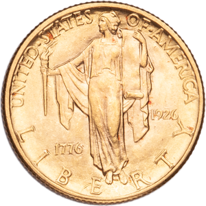 1926 Sesquicentennial of American Independence Gold Quarter Eagle Main Image