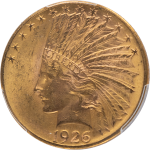 1926 Indian Head $10 gold MS63 Main Image