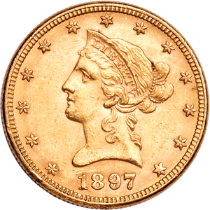 1897 Liberty Head $10 Gold Piece Main Image