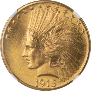 1915 Indian Head $10 Gold Main Image