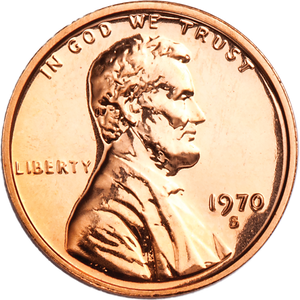 1970-S Small Date Lincoln Cent, Proof Main Image