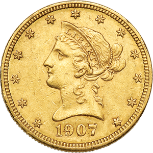 1907 Liberty Head $10 Gold Eagle Main Image