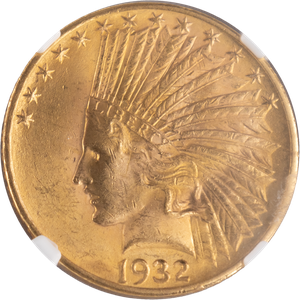1932 $10 Indian Head Gold Eagle Main Image