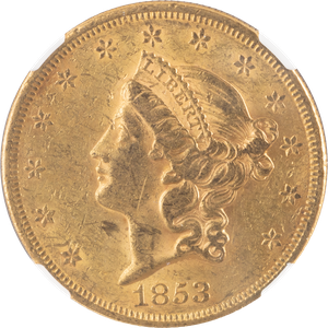 1853 $20 Liberty Head Double Eagle Main Image