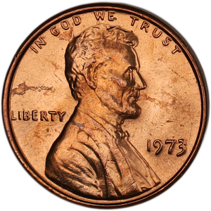 1973 Lincoln Head Cent MS60 Main Image