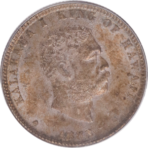 1883 Hawaiian Silver Quarter PCGS   M62+ Main Image