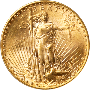 1915-S Saint-Gaudens $20 Gold PCGS MS63 Main Image