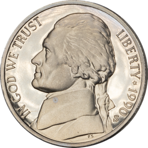 1990-S Jefferson Nickel Proof PR63 Main Image
