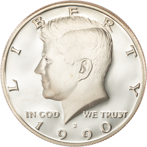 1990-S Kennedy Half Dollar Main Image