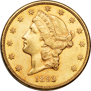 1893-S Liberty Head $20 Gold Main Image