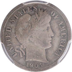 1905-O Micro O Barber Silver Dime Main Image