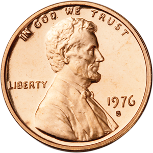 1976-S Lincoln Head Cent Main Image