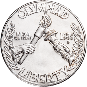 1988-D Seoul Olympiad Silver Dollar Main Image