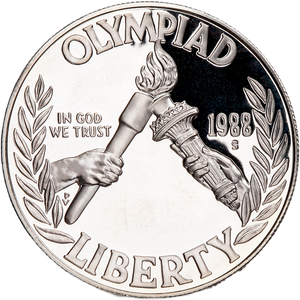 1988-S XXIV Seoul Olympiad Silver Dollar Main Image