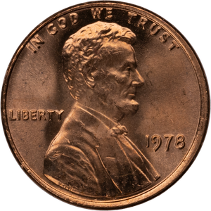 1978 Lincoln Head Cent MS60 Main Image