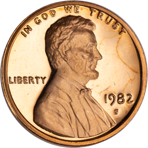 1982-S Lincoln Head Cent, Proof Main Image