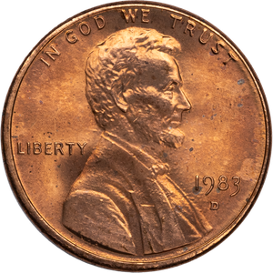 1983-D Lincoln Head Cent Main Image