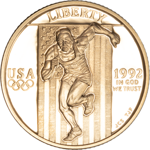 1992-W XXV Olympiad Gold $5 Main Image