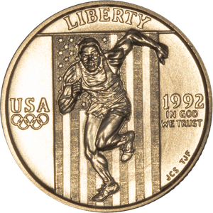 1992-W XXV Olympiad Gold $5 Main Image