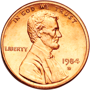 1984-D Lincoln Head Cent Main Image