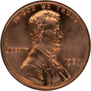 1985 Lincoln Head Cent MS60 Main Image
