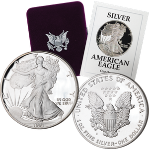 1991-S $1 Silver American Eagle, Choice Proof, PR63 Main Image