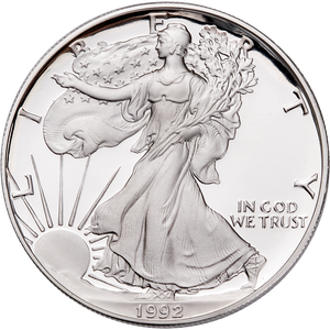 1992-S $1 Silver American Eagle Main Image