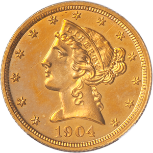 1904 Liberty Head $5 Gold Main Image