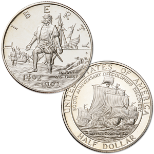 1992-D Christopher Columbus Quincentenary Clad Half Dollar Main Image