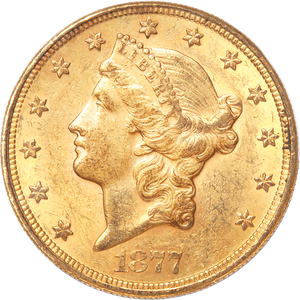 1877-S Liberty Head $20 Gold Piece Main Image