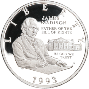 1993-S Bill of Rights Silver Half Dollar Main Image
