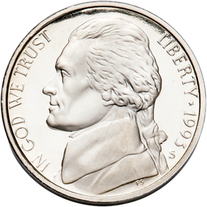 1993-S Jefferson Nickel Proof PR63 Main Image