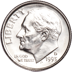 1993-D Roosevelt Dime Main Image