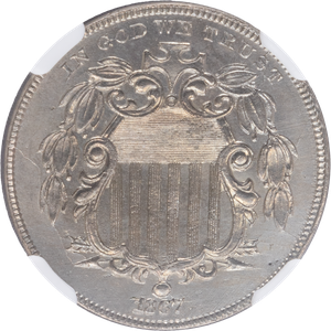 1867 Shield Nickel, Rays Main Image
