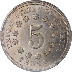 1867 Shield Nickel, No Rays | Littleton Coin Company