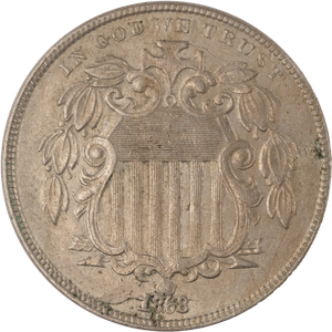 1868 Shield Nickel Main Image