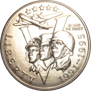 1993-P (1991-1995) 50th Anniversary of World War II Clad Half Dollar Main Image