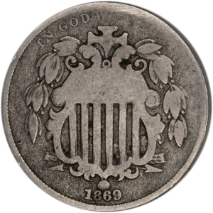 1869 Shield Nickel Main Image
