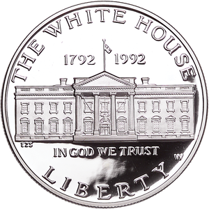 1992-W White House 200th Anniversary Silver Dollar Main Image