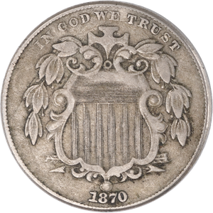 1870 Shield Nickel Main Image