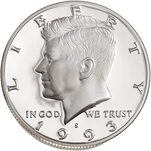 1993-S 90% Silver Kennedy Half Dollar Main Image