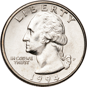 1994 Washington Quarter MS60 Main Image