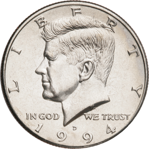 1994-D Kennedy Half Dollar MS60 Main Image