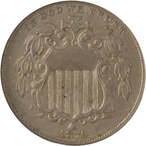 1876 Shield Nickel Main Image