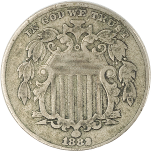 1882 Shield Nickel Main Image