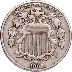 1882 Shield Nickel Main Image