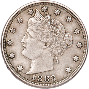 1883 Liberty Head Nickel, No Cents Main Image